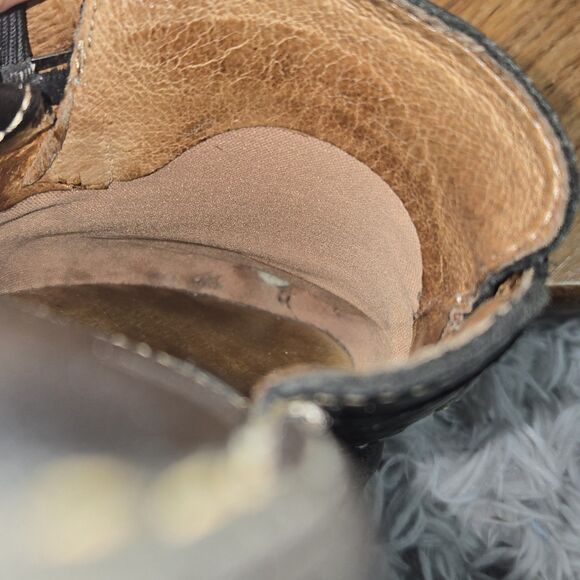 Vintage Y2K Born Womens Size 9/40.5 Chunky Platform Mules Black Leather Shoes - Picture 11 of 11